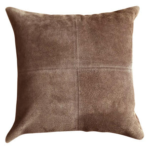 Natural Suede Pillow 20" X 20" Tobacco